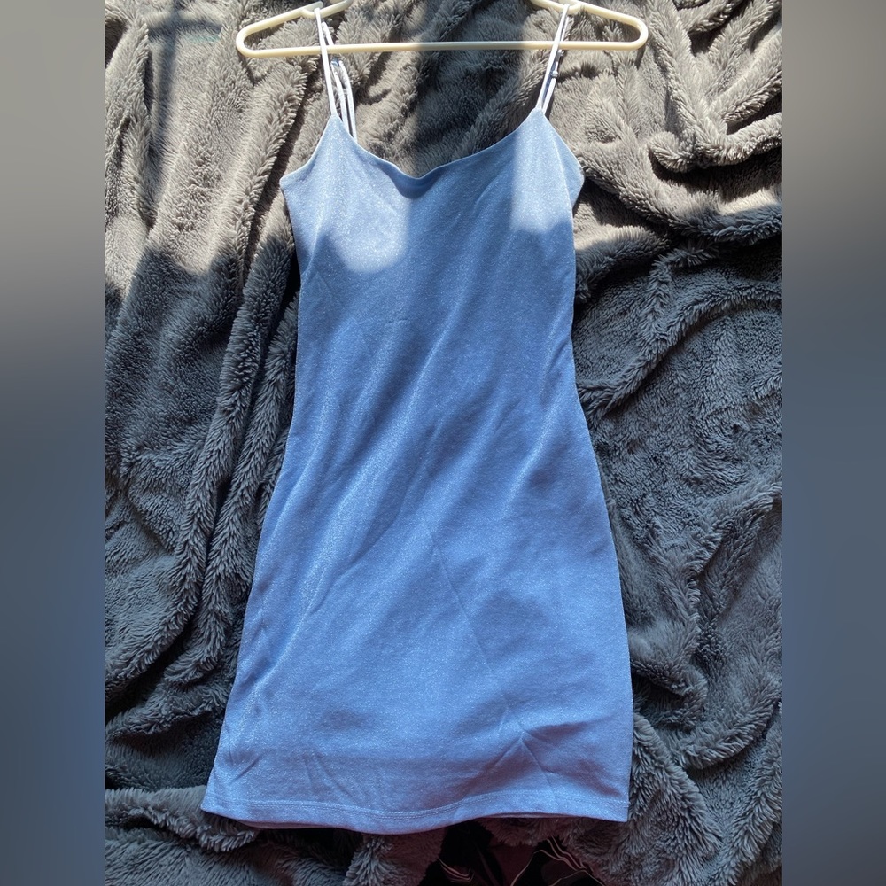 XS mini blue dress